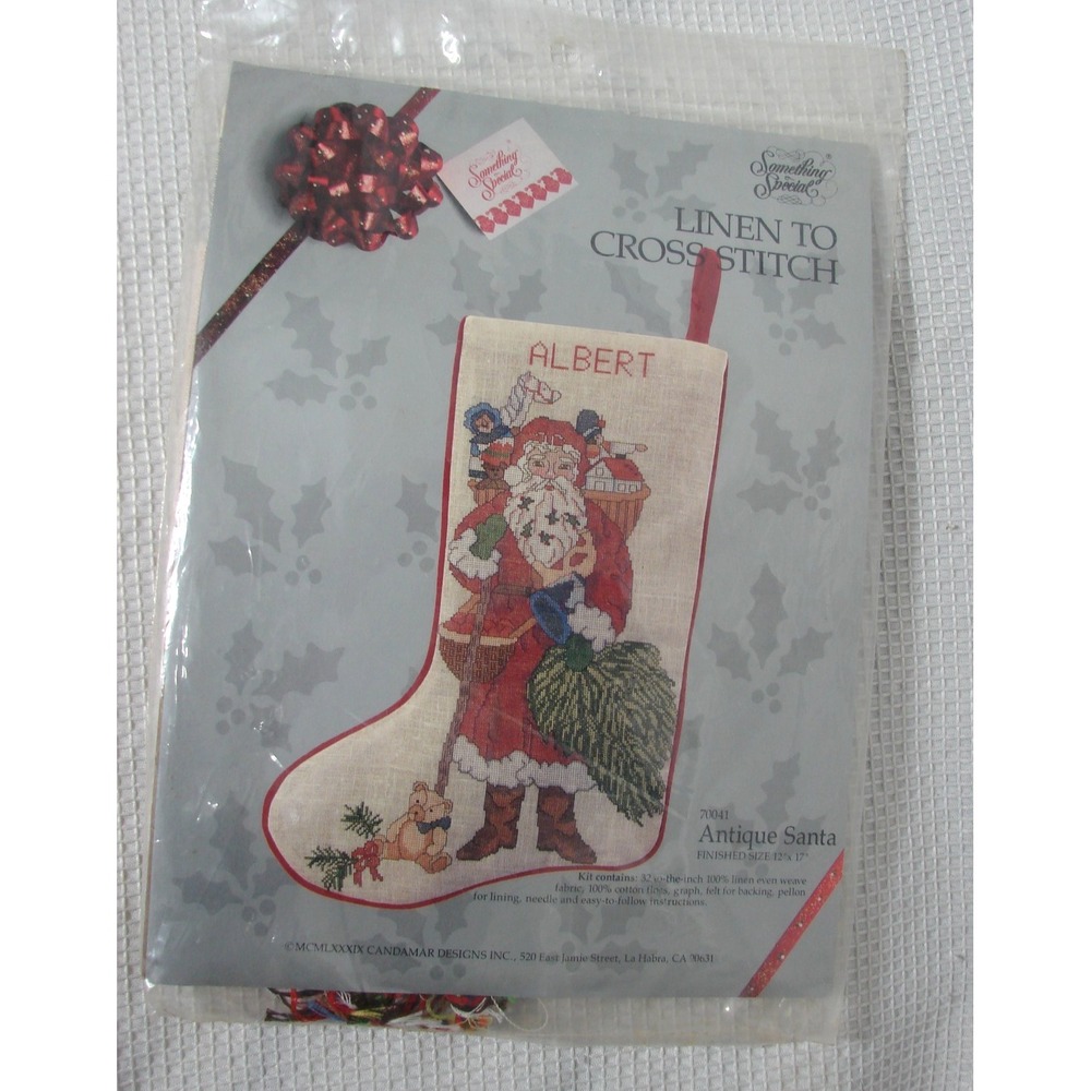 Something Special Antique Santa Stocking Cross Stitch Kit 70041 New Christmas